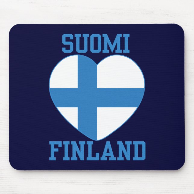 SUOMI FINLAND anpassningsbar moussat Musmatta (Framsidan)