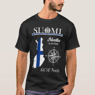 Suomi Finland Äventyr finns där ute finska FLA T Shirt