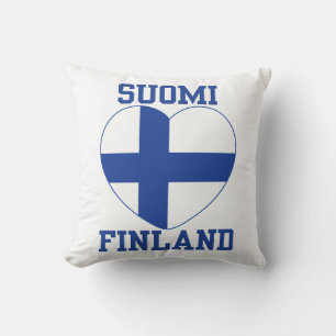 SUOMI FINLAND dekorativ kudde