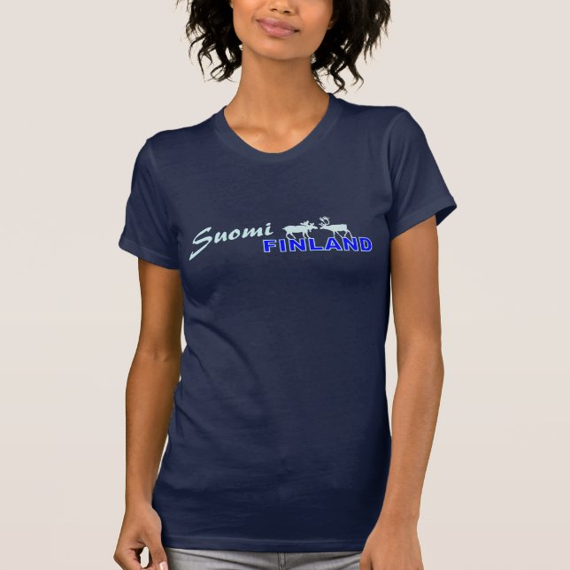 Suomi Finland T-tröja Tee Shirt (Framsida)