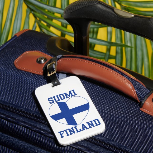 Suomi Finlands anpassningsbar märkre Bagagebricka (Framsida Insitu 1)