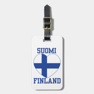 Suomi Finlands anpassningsbar märkre Bagagebricka
