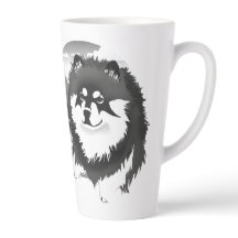 SUOMI - Finsk lapphund latte mugg med text