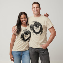 SUOMI - Finska Lapphund - front art välj stil T- T Shirt
