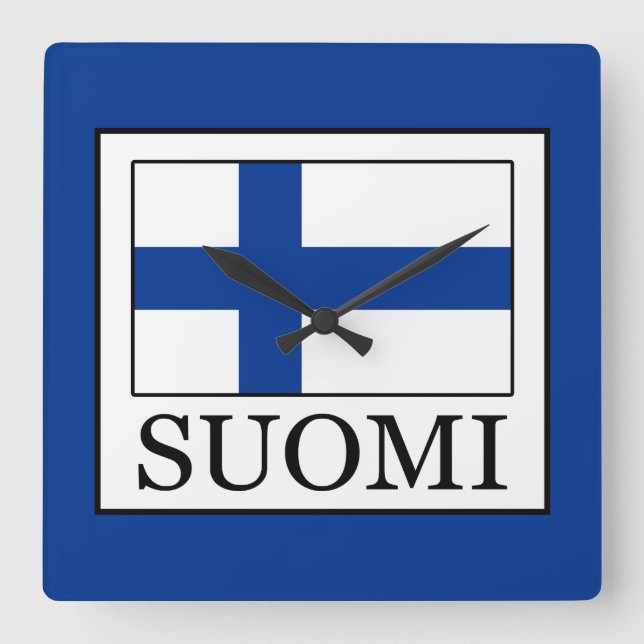 Suomi Fyrkantig Klocka (Framsida)