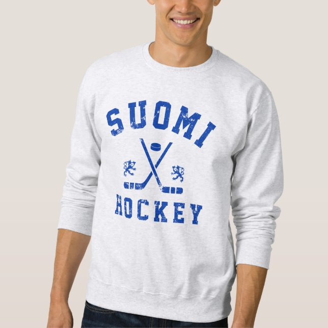 Suomi Ice Hockey  Lång Ärmad Tröja (Framsida)