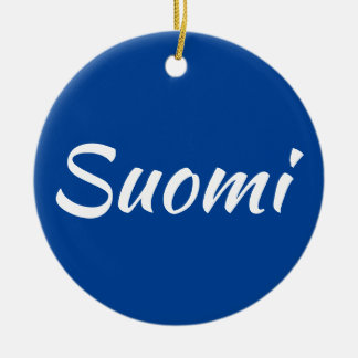 Suomi Ornament/finskt prydnadsföremål/jul Julgransprydnad Keramik