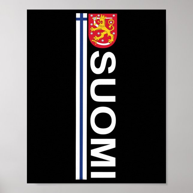 Suomi Soccer And Sport Print - Finnish National Pr Poster (Framsidan)