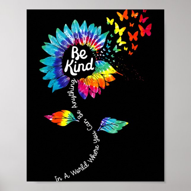 Suower Anti Mobbning Snäll vänlighet Tie Dye Anti Poster (Framsidan)