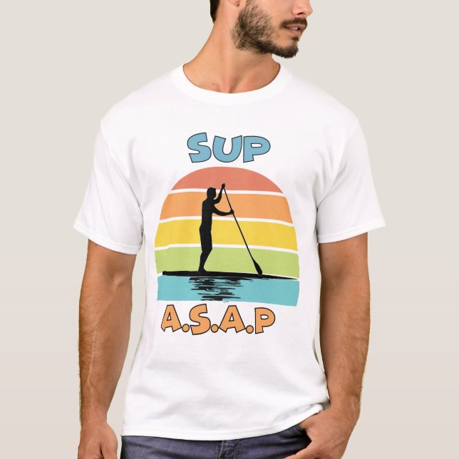 SUP ASAP Ställa upp Padding T Shirt (Framsida)