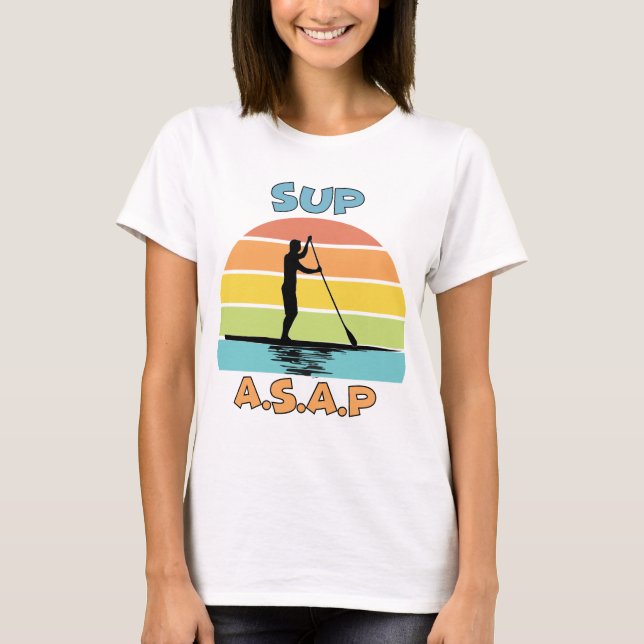 SUP ASAP Ställa upp Padding T Shirt (Framsida)