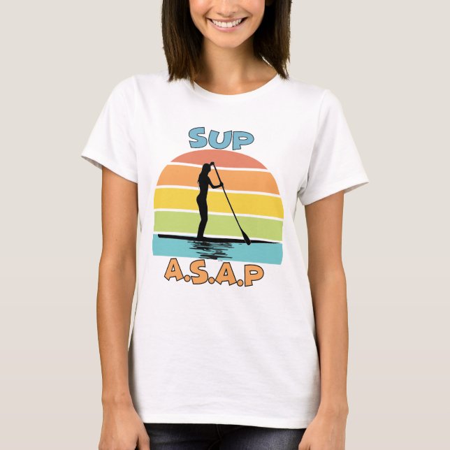 SUP ASAP Ställa upp Padding T Shirt (Framsida)