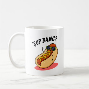 Sup Dawg Funny Hett Hund Pun Kaffemugg