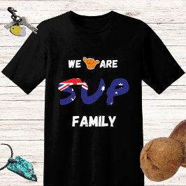 SUP-familj, australisk flagga och shaka-hand T Shirt