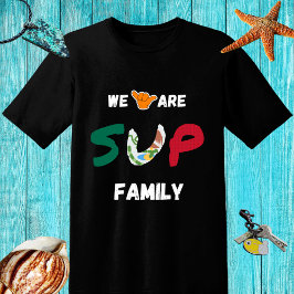 SUP-familjedesign med mexikansk flagga och shakaha T Shirt