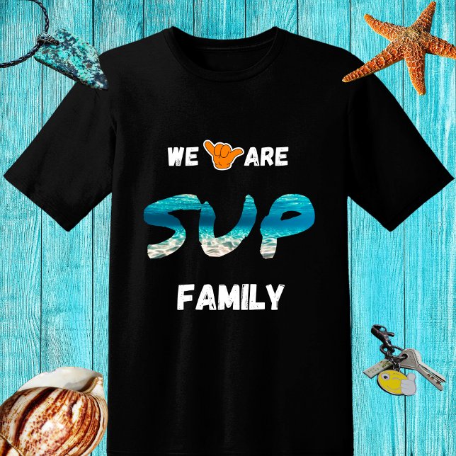 SUP-familjedesign med shaka hand T Shirt (Skapare uppladdad)