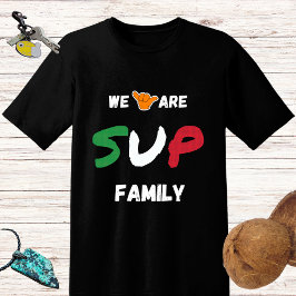 SUP-familjutformning med italiensk flagga och shak T Shirt
