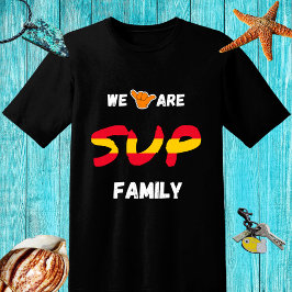 SUP-familjutformning med spansk flagga och shaka-h T Shirt
