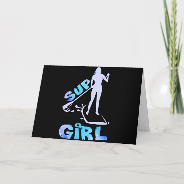 SUP Girl SUP Paddle Board Kort (Framsida)