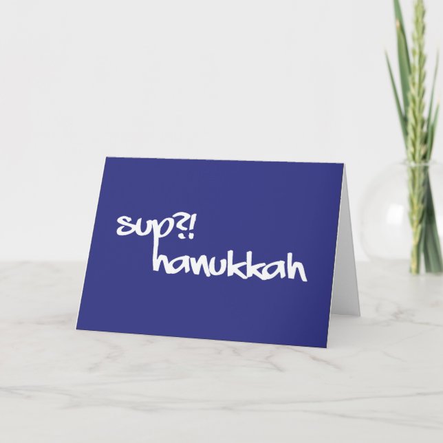Sup!? Hanukkah Helgkort (Framsida)