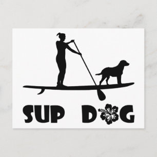 SUP-Hund Vykort