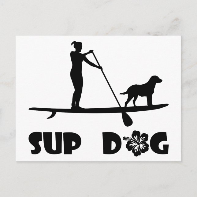 SUP-Hund Vykort (Framsida)