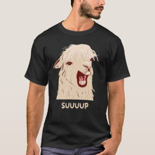 Sup Inget Drama Lama Alpaca Djur Män Kvinnor Barn T Shirt