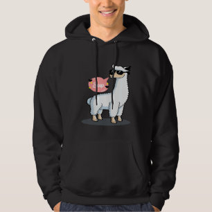Sup Inget Drama Lama Djurfantast Underbar Söt Hoodie