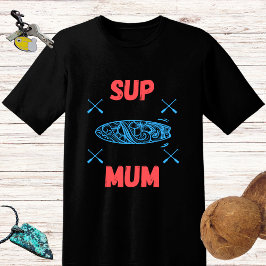 SUP Morsa - Stå upp padelpapp, blått och rosa T Shirt