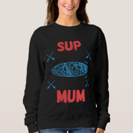 SUP Morsa - Stå upp padelpapp, blått och rosa T Shirt