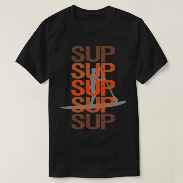 Sup Stå upp paddling T Shirt (Design framsida)