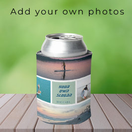 SUP står upp på padlbrädet och paddlar presenttill