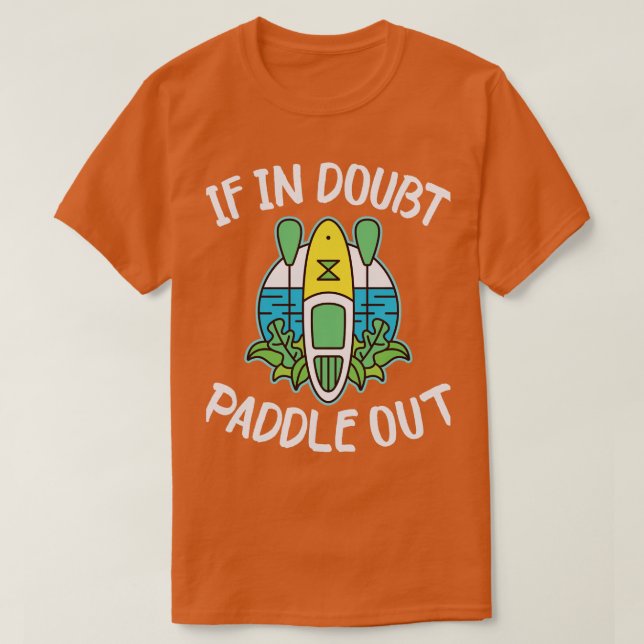 SUP Stopp Paddle Boarding Sommar Solnedgång T Shirt (Design framsida)