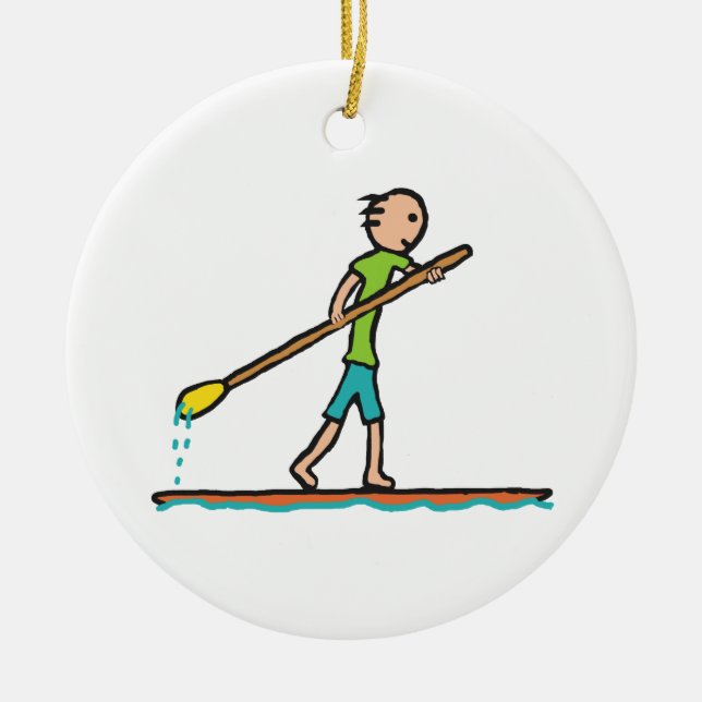 SUP-styrplatta Julgransprydnad Keramik (Framsidan)