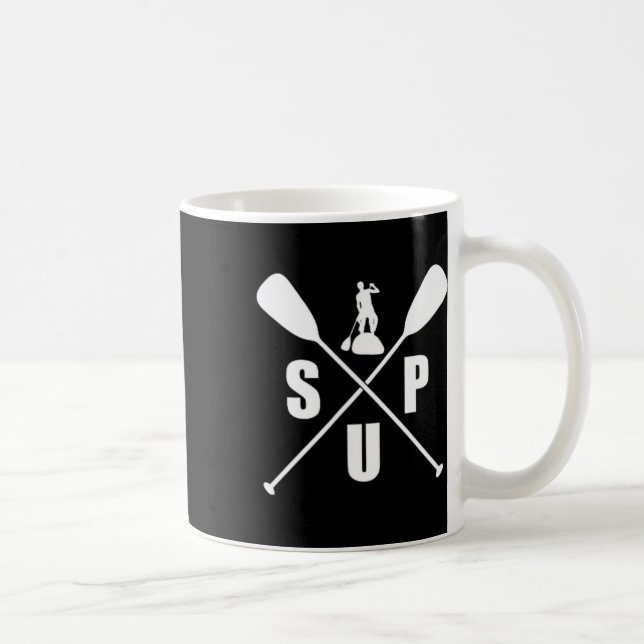 Sup T-Shirt Stand Up Paddle Boarding Tröja Surf Br Kaffemugg (Höger)
