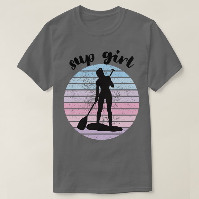Sup-tjej-padleboarding T Shirt (Design framsida)