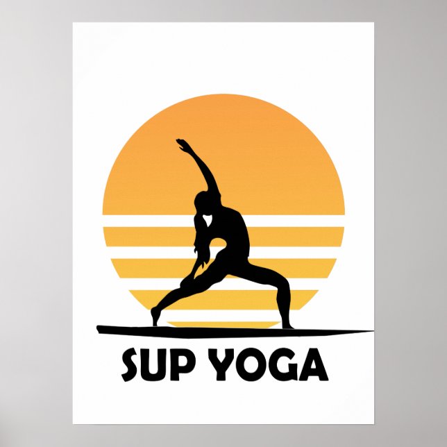SUP Yoga Ställa upp Padding Poster (Framsidan)