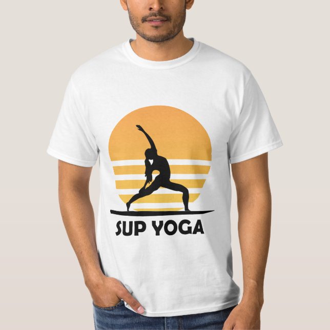 SUP Yoga Ställa upp Padding T Shirt (Framsida)