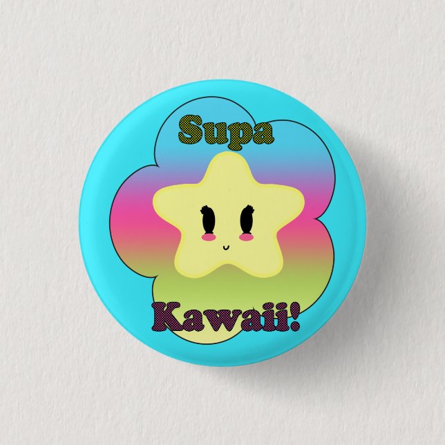 Supa Kawaii knäppas Knapp (Framsida)