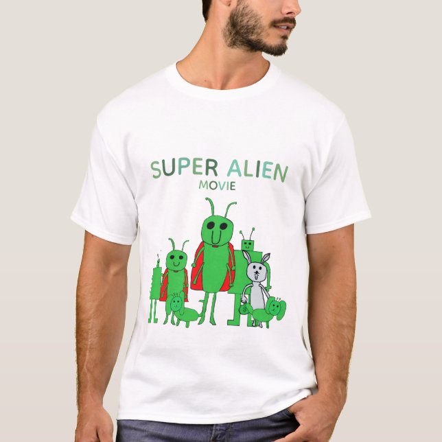 Super Alien Movie Tee w/Cast (Framsida)