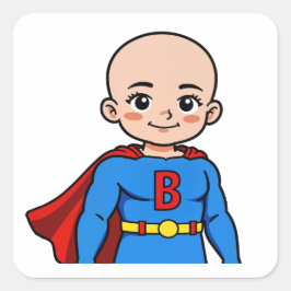 Super baby forever fyrkantigt klistermärke