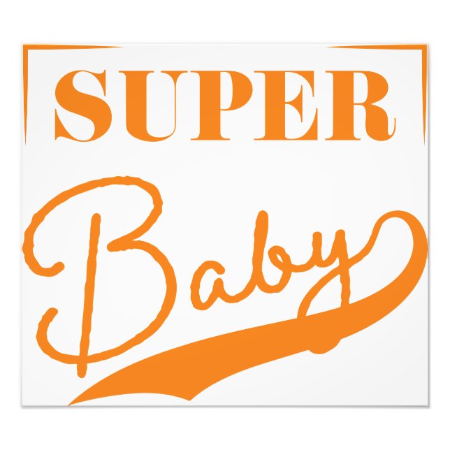 Super Baby Fototryck (Framsidan)