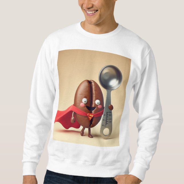 Super Bean Hero T-Shirt Lång Ärmad Tröja (Framsida)