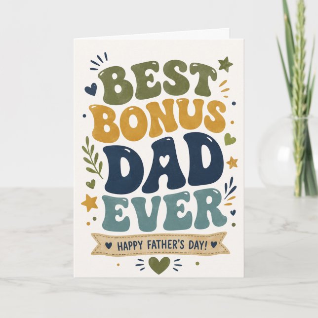 Super Bonus Pappa Alltid Pappas Dag Kort (Framsida)