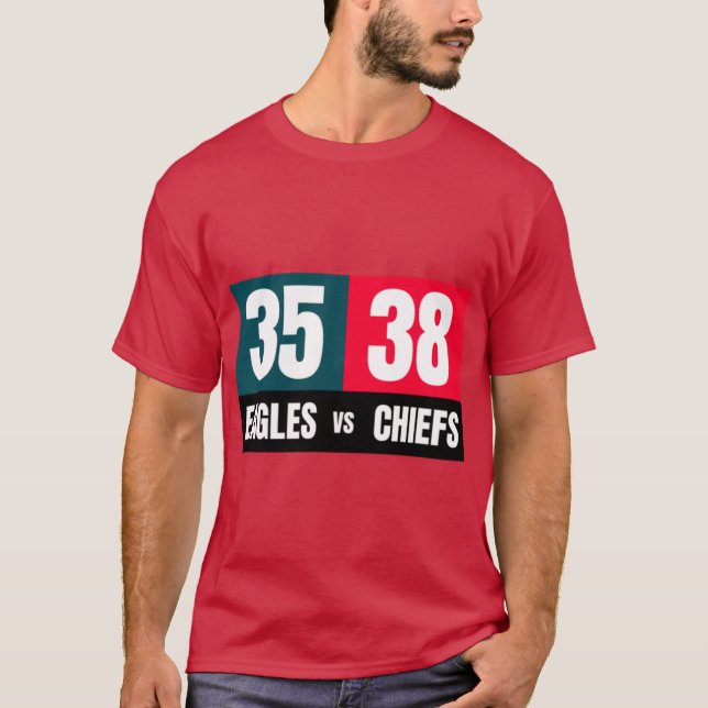 Super Bowl 57 Resultatlista T Shirt (Framsida)