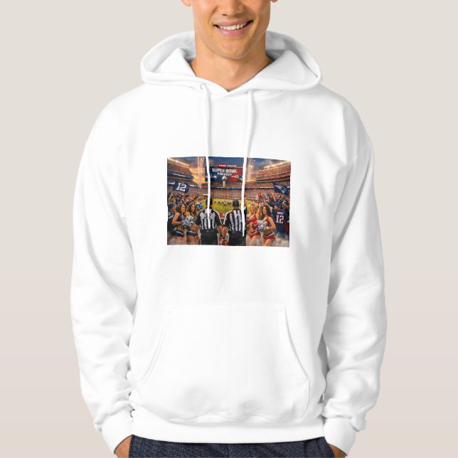  Super Bowl 60 Rematch Football Sweatshirt (Framsida)