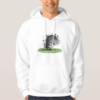 Super Bowl eller ingenting herrhoodie - Episk fotb Hoodie