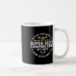 Super Camping King Funny Camp Camper Dad Men Husba Kaffemugg<br><div class="desc">Super Camping King Funny Camp Camper Dad Men Husband</div>