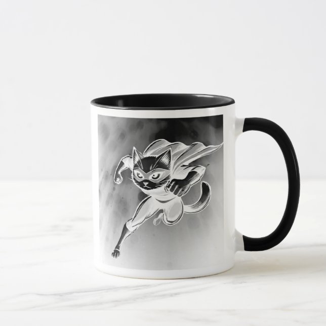 Super-chat masqué en plein vol. mugg (Höger)