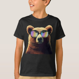 Super cool brunbjörn i solglasögon t shirt